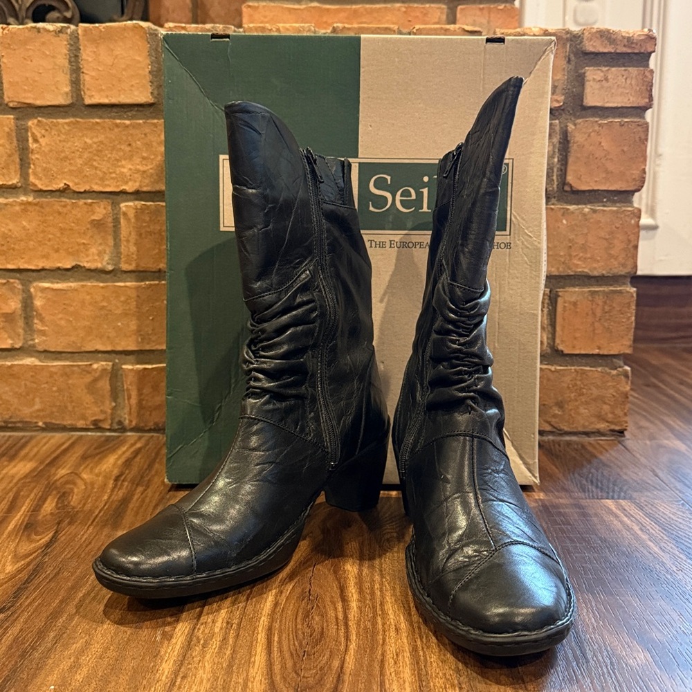 Josef Seibel Calla Marone Slouch Boots • Black • Womens Size: US 9-9.5 (40 EU)